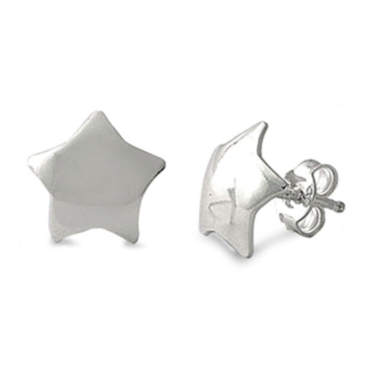 Star Stud Earrings .925 Sterling Silver