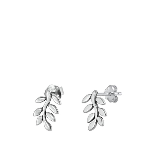 Sterling Silver Wholesale Vine Leaf Branch Plant Earrings 925 New