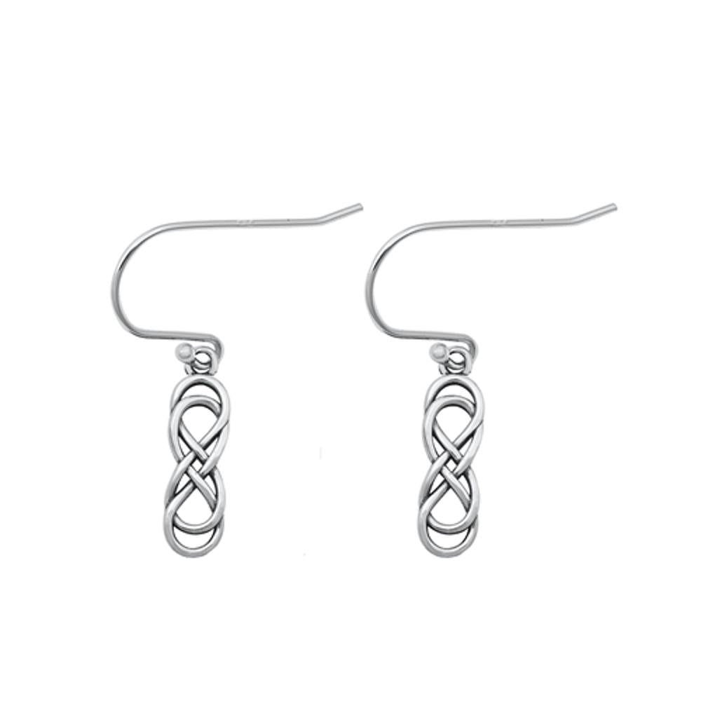Sterling Silver Celtic Symbol Fashion High Polished Earrings 925 New