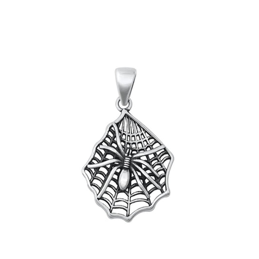 Sterling Silver Wholesale Spiderweb Pendant Arachnid Spider Web Charm 925 New