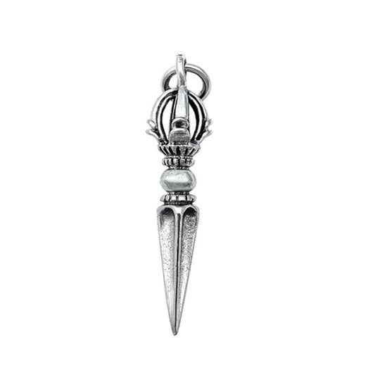Sterling Silver Unique Fashion Dagger Pendant Knife Vintage Dirk Charm 925 New