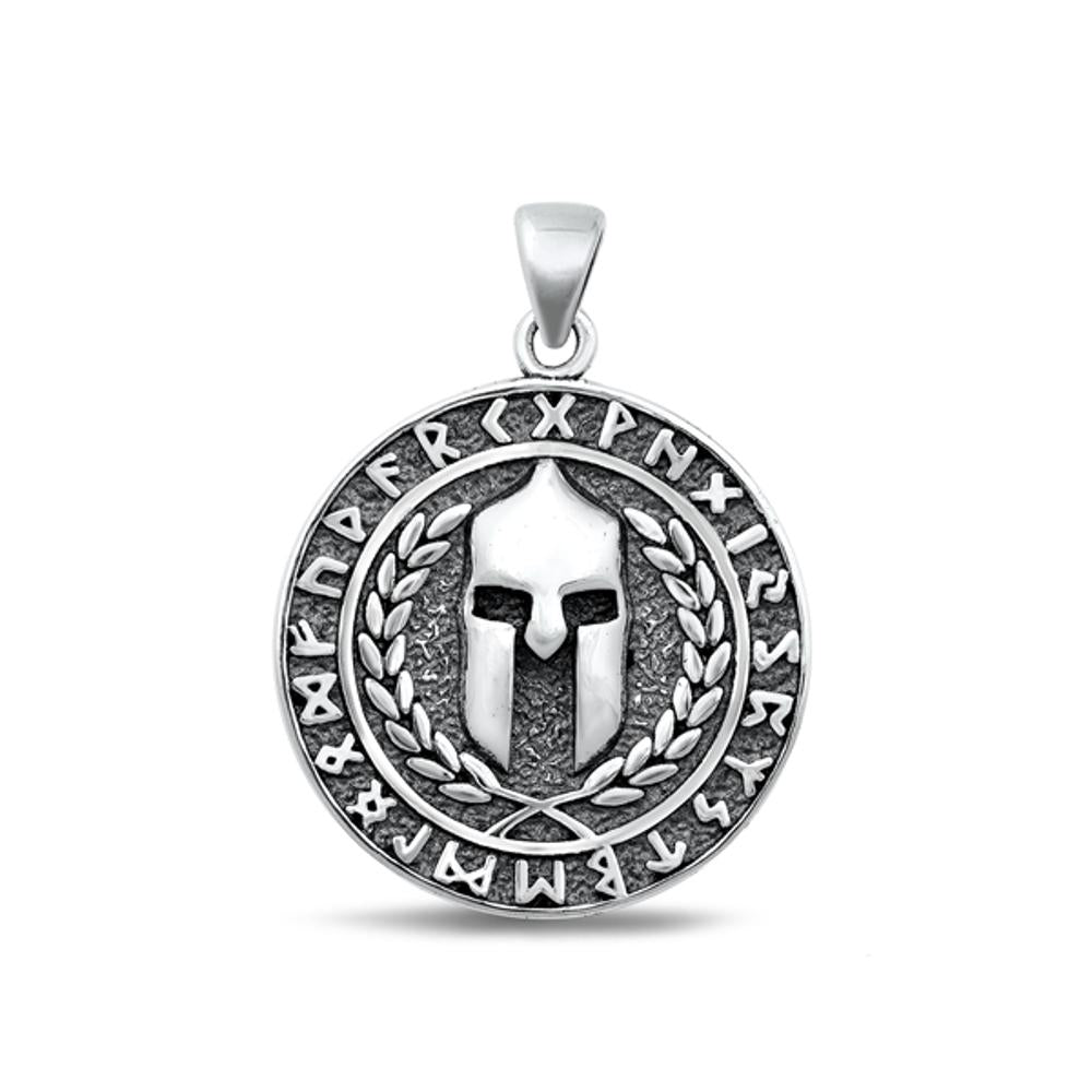 Sterling Silver Wholesale Spartan Warrior Medallion Pendant Charm 925 New