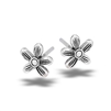 Sterling Silver Periwinkle Flower Stud Earring