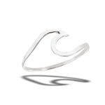 Sterling Silver Wave Ring