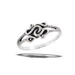 Sterling Silver Nest Of Snakes Ring