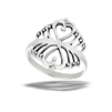 Sterling Silver Echoing Hearts Ring