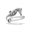 Sterling Silver Adjustable Celtic Seahorse Ring With Triquetras