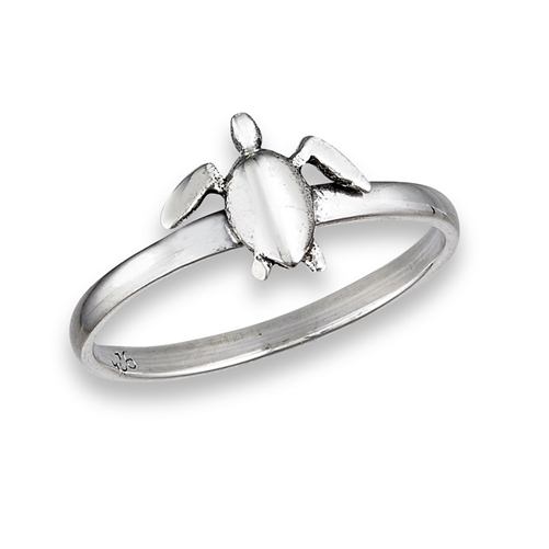 Cute Turtle Ring Silver Plated Symbol Simplicity Freedom - Temu