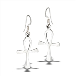 Sterling Silver Ankh Dangle Earring