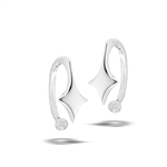 Sterling Silver Diamond Shaped Ear Cuff