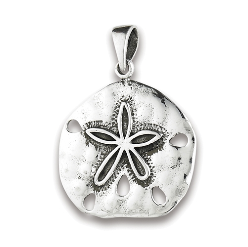 Buy Sand Dollar Necklace Tiny Silver Sanddollar Charm Necklace 925 Sterling  Silver Jewelry Online in India - Etsy